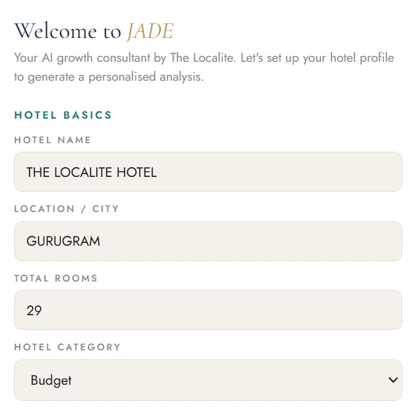JADE demo screenshot